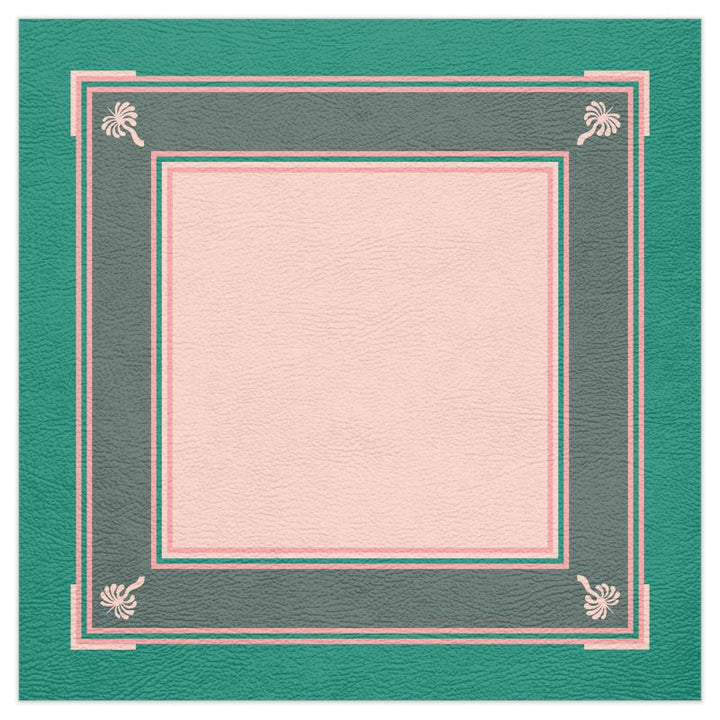 Three Oh Five Mahjong Mat - Hibiscus Stripe