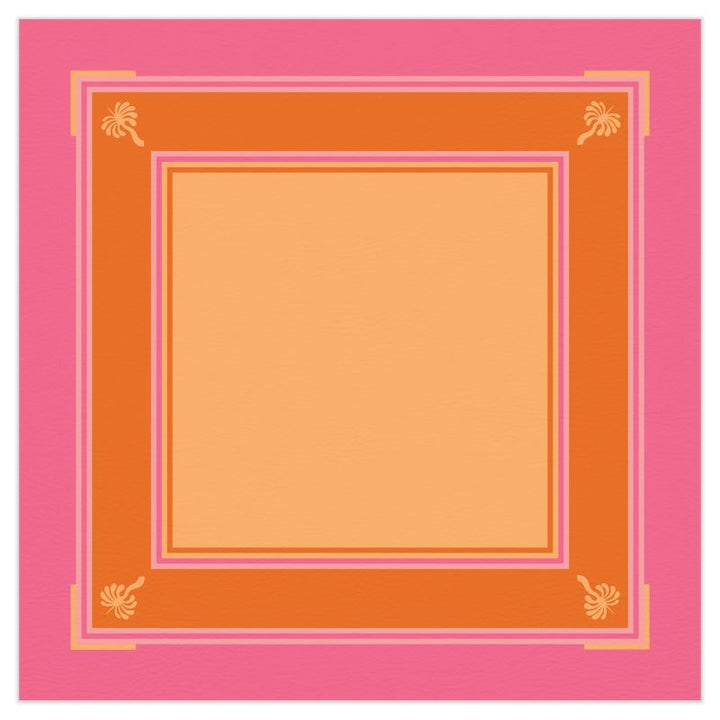 Three Oh Five Mahjong Mat - Flamingo Stripe