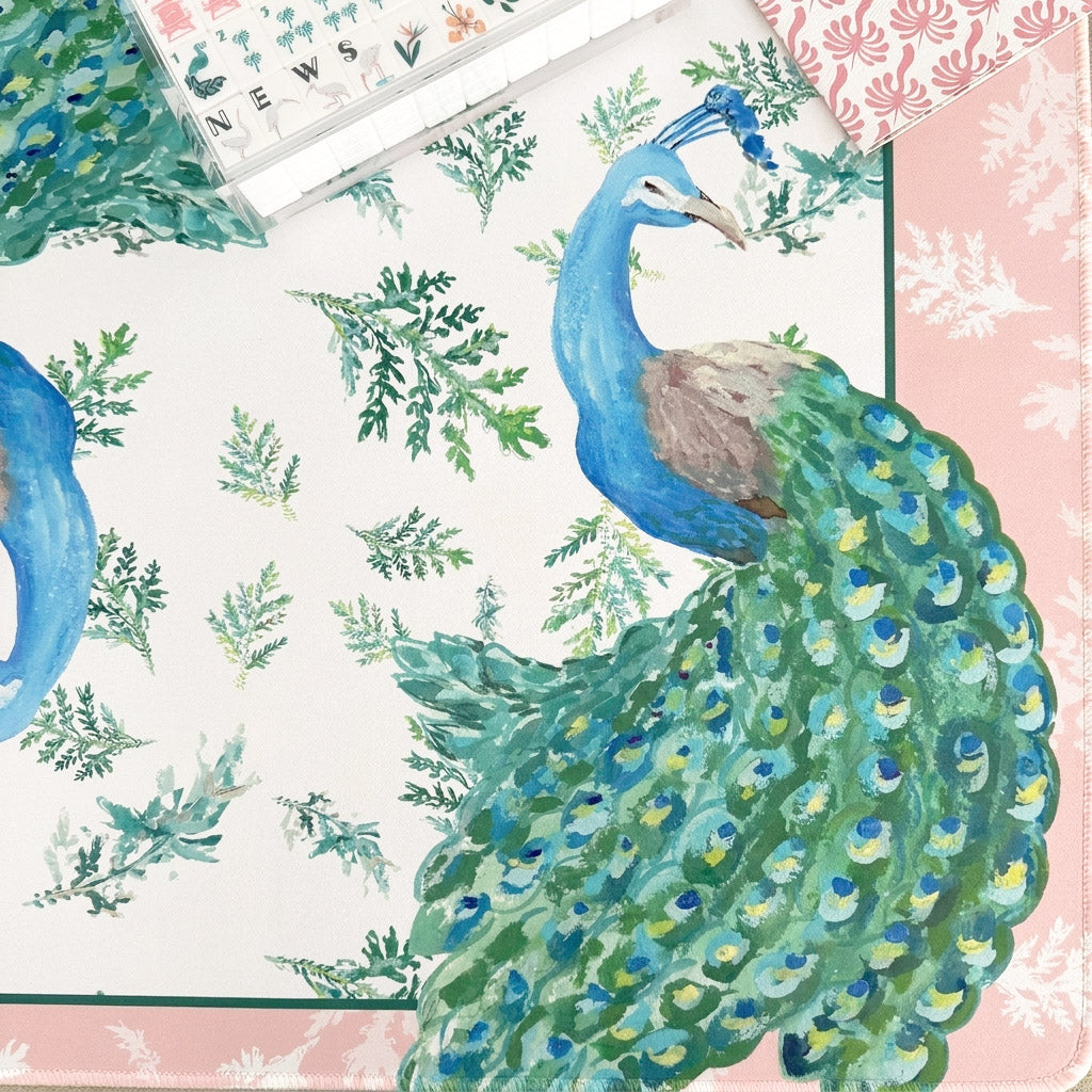 Peacock Mahjong Mat